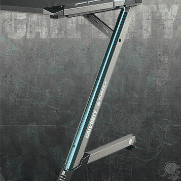GAMING DESK: UAV RGB With Accessory Hook - Stylish Z Shaped Steel Legs - EUREKA ERGONOMIC GAMING-DESKS SCENE10
