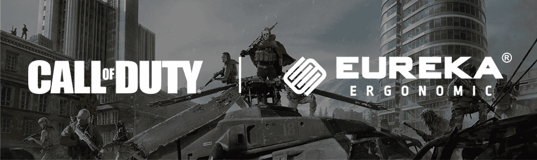 Eureka Ergonomic x Call of Duty official partnership banner