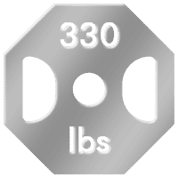 330 lbs weight capacity icon