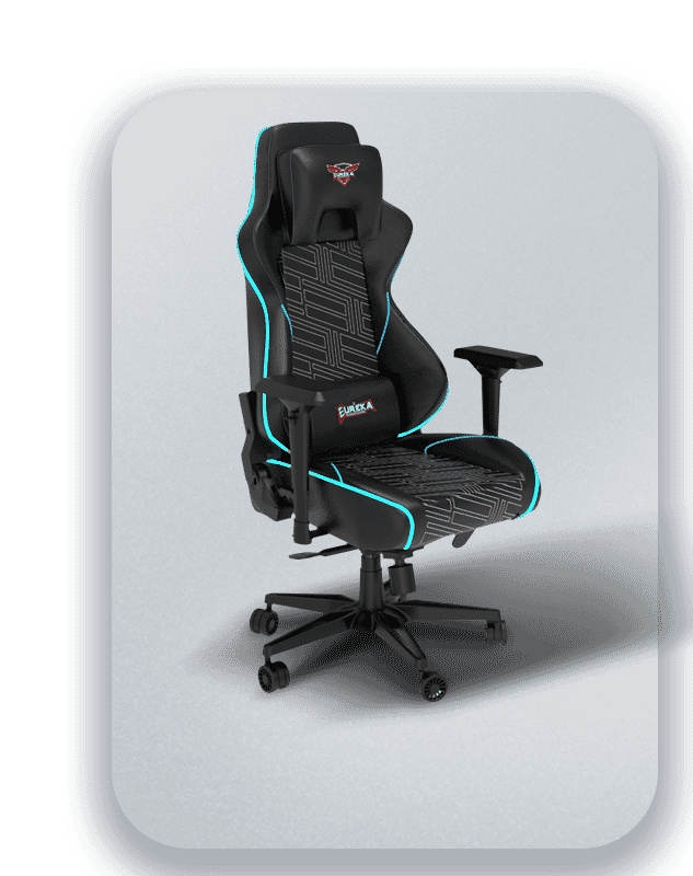 GAMING DESK: MGD 44" RGB - Blue Gaming Chair  - Eureka Ergonomic GAMING-DESKS SCENE21