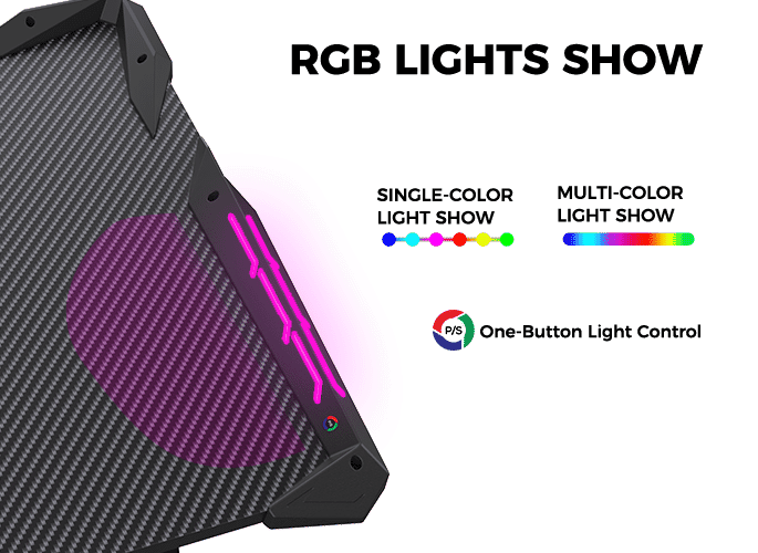 GAMING DESK: Z 60" RGB - Controllable RGB Lighting Armor - Eureka Ergonomic GAMING-DESKS SCENE13