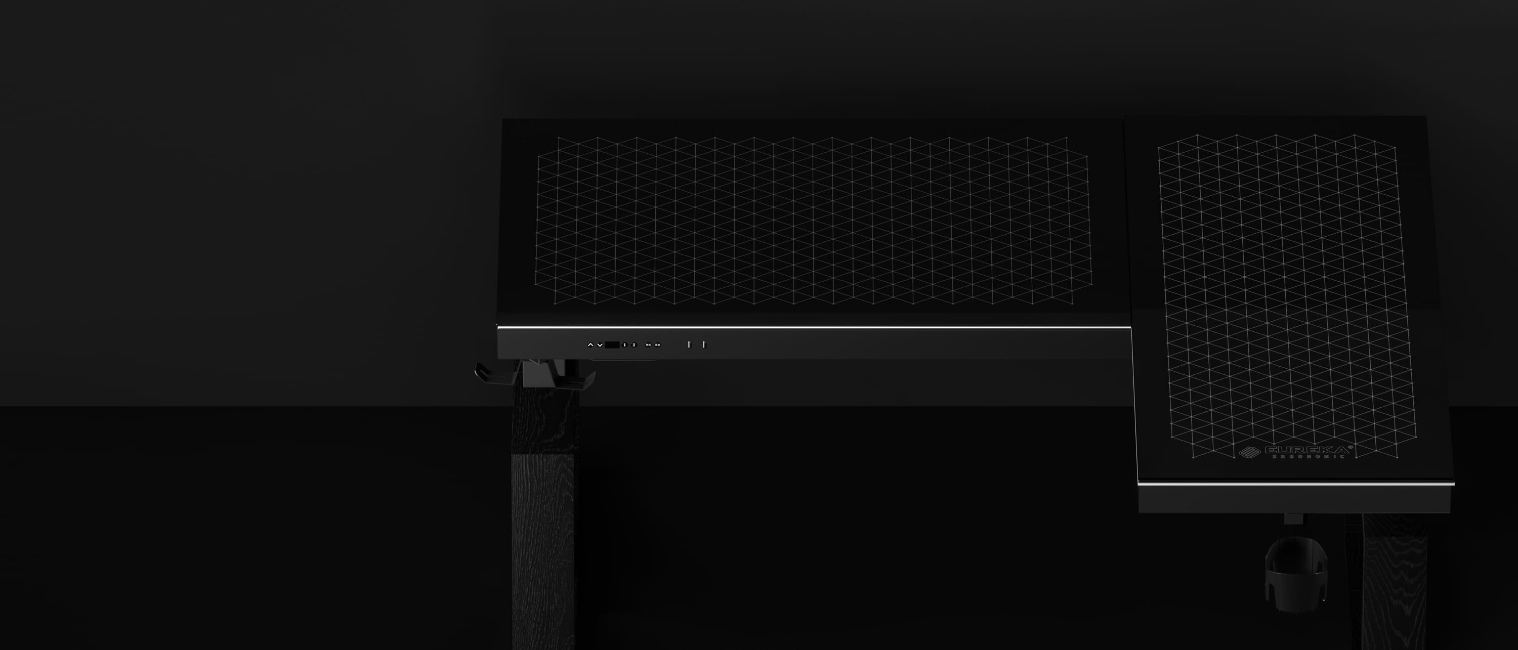 GTG-L60 Pro Glass Desktop Gaming Standing Desk